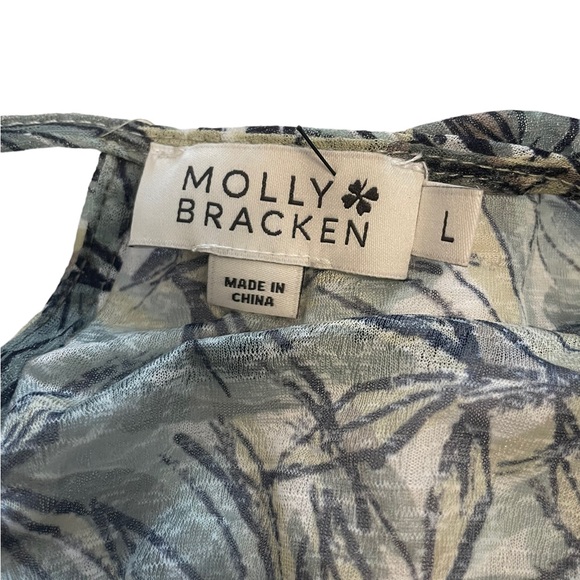 Molly Bracken Sheer Floral Tank Top - Picture 4 of 4